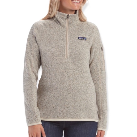 Patagonia Cream Quarter-Zip Fleece - Picture 1 of 9